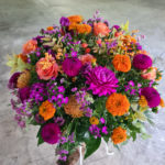 Arrangement rond pour deuil