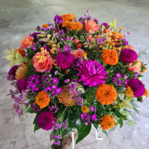 Arrangement rond pour deuil